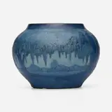 Anna Frances Simpson for Newcomb College Pottery, Scenic vase with live oaks and Spanish moss