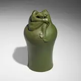 Van Briggle Pottery, Rare Despondency vase, 1909, glazed earthenware