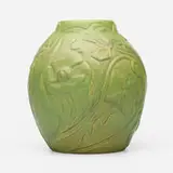 Early vase with poppies, 1903 by Artus Van Briggle for Van Briggle Pottery, 1903, glazed earthenware, sold Sep 2024