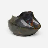 Vase by George E. Ohr, 1897-1900, glazed earthenware, sold Sep 2024