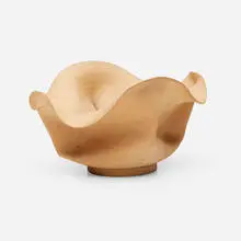 Vase by George E. Ohr, 1895-96, glazed earthenware, sold Sep 2024