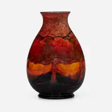 Moorcroft Pottery, Eventide vase, c. 1918-29, glazed earthenware