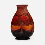 Moorcroft Pottery, Eventide vase, c. 1918-29, glazed earthenware