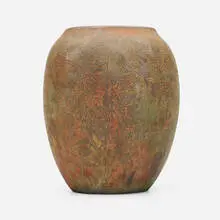 Markham Pottery, Reseau vase, c. 1910, glazed earthenware
