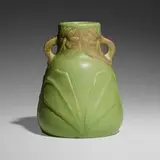 Early vase with flowers, 1903 by Artus Van Briggle for Van Briggle Pottery, 1903, glazed earthenware, sold Sep 2024