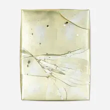 Luca Dellaverson, Untitled, 2013, mirrored glass and epoxy resin with wood support