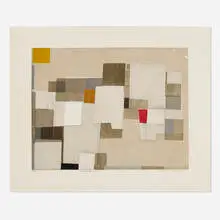 Norio Azuma, Image No. 3, 1965, screenprint in colors on canvas