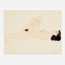 Ben Schonzeit, Nude Study: 19 June 86, 1986, watercolor on paper