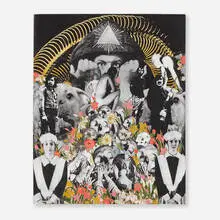 Scott Treleaven, Circum Radiant Dawn, 2004, mixed media collage on paper laid to canvas
