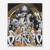 Scott Treleaven, Circum Radiant Dawn, 2004, mixed media collage on paper laid to canvas
