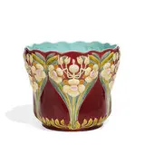 Art Nouveau, majolica jardiniere / planter