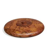 Modernist, turned wood bowl with lid