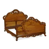 double bed by Émile Gallé, sold Apr 2022