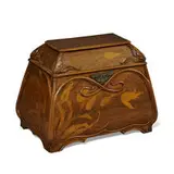 tulip and moth box / table casket by Émile Gallé, sold Apr 2022