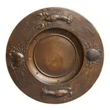 round crustacean charger by attribution Württembergische Metallwarenfabrik (Wmf), Germany, sold Apr 2022