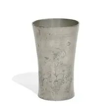 Kayserzinn, tumbler with stylized poppy motif, #4346, Germany