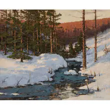 Hans John Stoltenberg, Winter Landscape, circa 1925