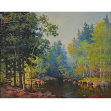 Carl Wendell Rawson, Riverbend in the Forest, 1937