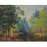 Carl Wendell Rawson, Riverbend in the Forest, 1937