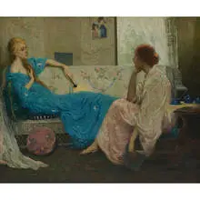 Gerald A. Frank, A Chat Between Two Women