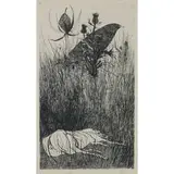 Leonard Baskin, Dog in the Meadow, 1966