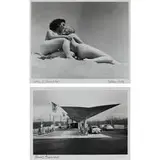 Pedro E. Guerrero, Two Nudes on a Beach in Malibu, 1938, together with Diamond Service Station, Macon, Georgia, 1961(two works, printed circa 1985)