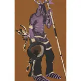 Fritz Scholder, Indian with Shield (or Buffalo and Mate), 1973