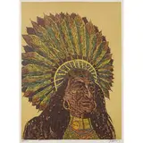 Antonio Frasconi, Ogala Sioux Chief, 1991