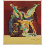 Jacques Villon, La Lutte (The Fight), 1957