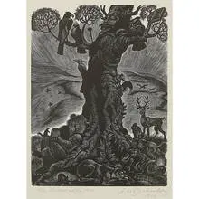Fritz Eichenberg, The Peaceable Tree, 1978