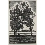 Louis Lozowick, Old Willows, 1940