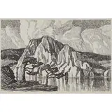 Birger Sandzén, Lake in the Mountains, 1916