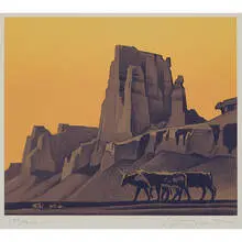 Ed Mell, Back Canyon Cattle, 1996
