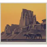 Ed Mell, Back Canyon Cattle, 1996