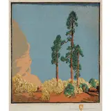 Gustave Baumann, Three Pines, 1923