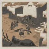 Gustave Baumann, An Eagle Ceremony at Tesuque Pueblo, 1932