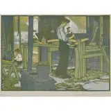 Gustave Baumann, The Wagon Shop, 1910
