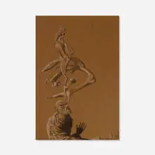 Federico Castellón, Theirfore Peasants Shall Reincarnate, 1956, ink, pencil and gouache on paper