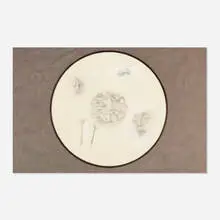 Michelle Stuart, Untitled, c. 1975, graphite and colored pencil on paper with linear and numerical impressions