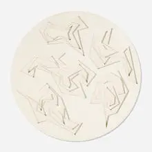 Mon Levinson, Tondo VI, 1963-64, cut paper construction on board