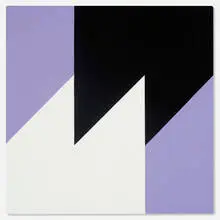 Frederick Hammersley, Biased #9, 1978, oil on linen