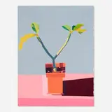 Guy Yanai, Plant on Roof, 2019, oil on linen