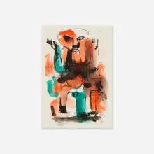 Charles Alston, Untitled, c. 1965, watercolor, wash, pen and ink on paper