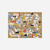 Charmion Von Wiegand, Untitled, 1947, collage and acrylic on paper board