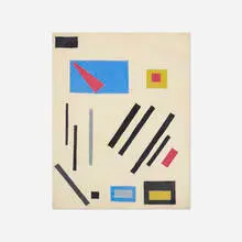 Charmion Von Wiegand, Untitled, c. 1945, gouache on paper