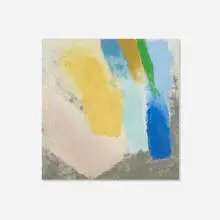 Alleman by Friedel Dzubas, 1973, acrylic on canvas mounted to board, sold Mar 2020