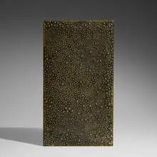 Arman, Small Aleph, 1978, ball bearings embedded in polyester