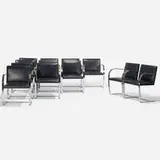 Ludwig Mies van der Rohe, Brno chairs, set of twelve