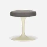 Eero Saarinen, Tulip stool, 1958, enameled aluminum, vinyl