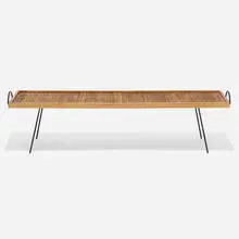 coffee table by Ross Littell and Douglas Kelley William Katavolos, 1949, birch, walnut, enameled steel, sold Feb 2020